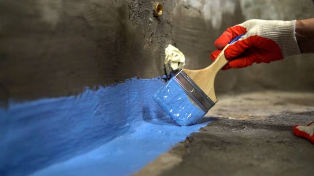 Commercial Waterproofing project at a Macomb, MI business property by SJ Waterproofing Pros